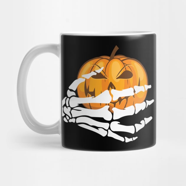 Halloween Funny T-Shirt Pumpkins Bones by artbyabbygale